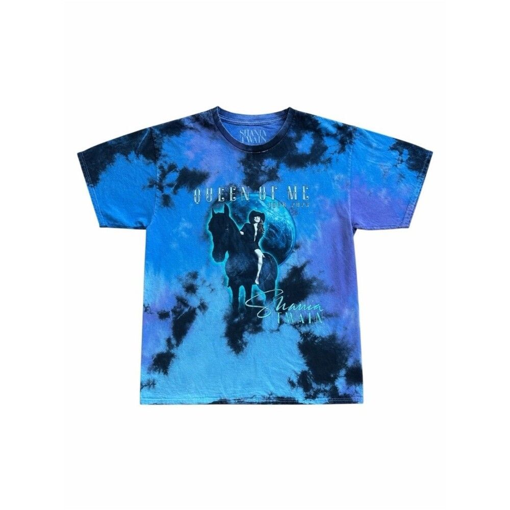 Shania Twain Queen of Me Tour 2023 Tie Dye Graphic Tee XL Country Concert Shirt